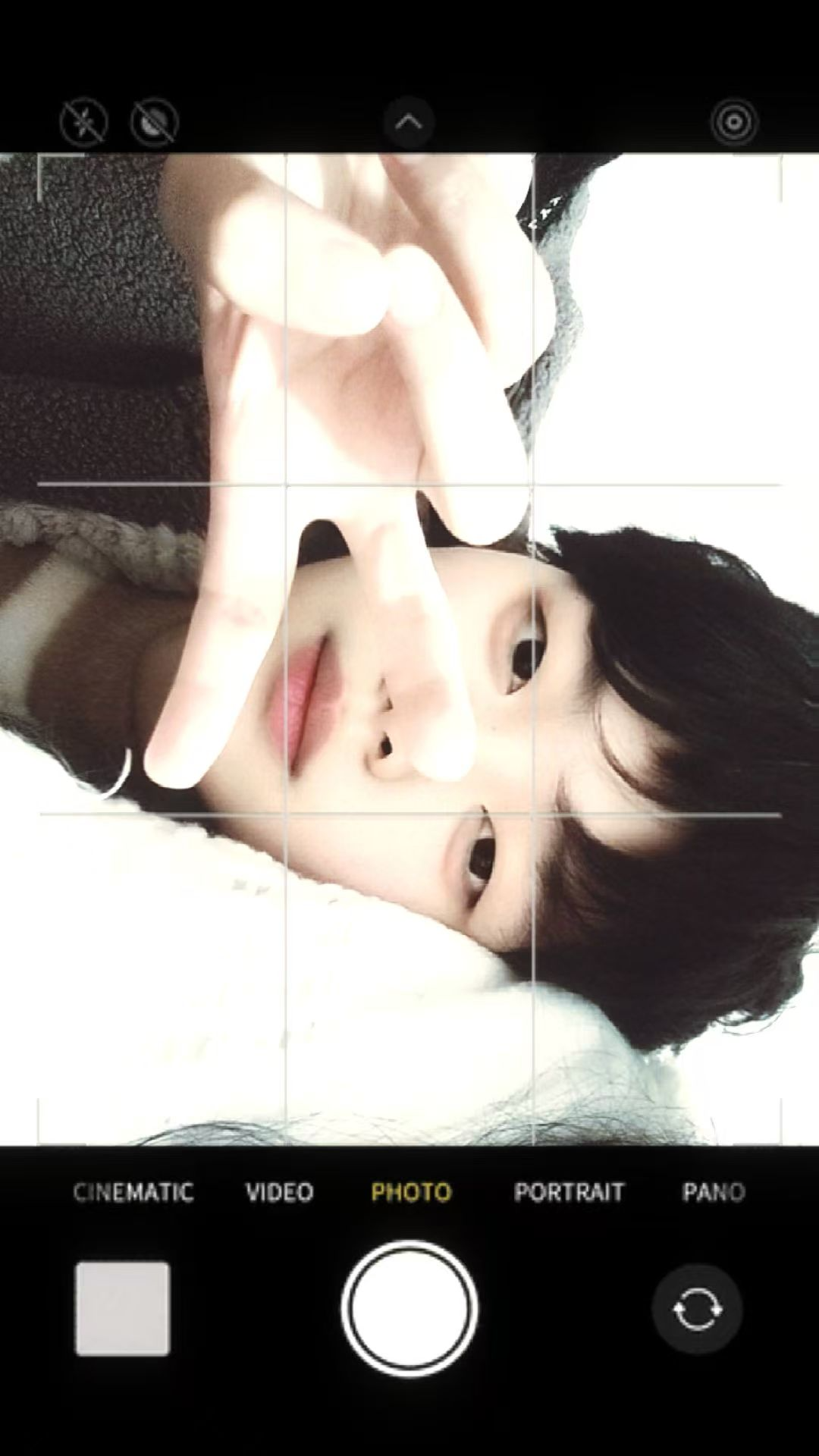 这是我长发剪短发拍的第一张